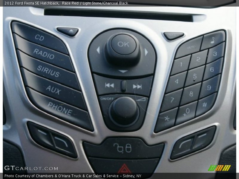 Race Red / Light Stone/Charcoal Black 2012 Ford Fiesta SE Hatchback