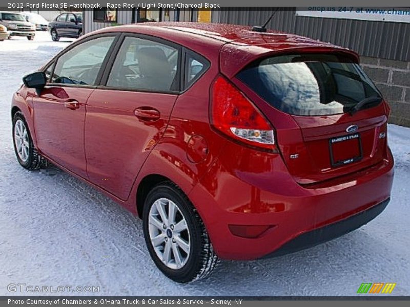 Race Red / Light Stone/Charcoal Black 2012 Ford Fiesta SE Hatchback