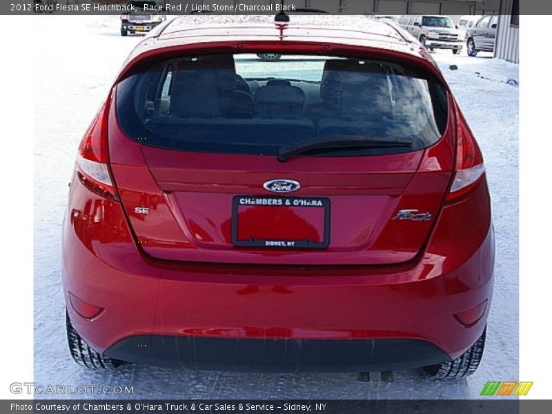Race Red / Light Stone/Charcoal Black 2012 Ford Fiesta SE Hatchback
