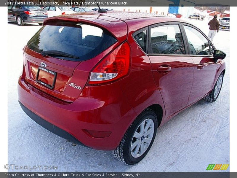 Race Red / Light Stone/Charcoal Black 2012 Ford Fiesta SE Hatchback