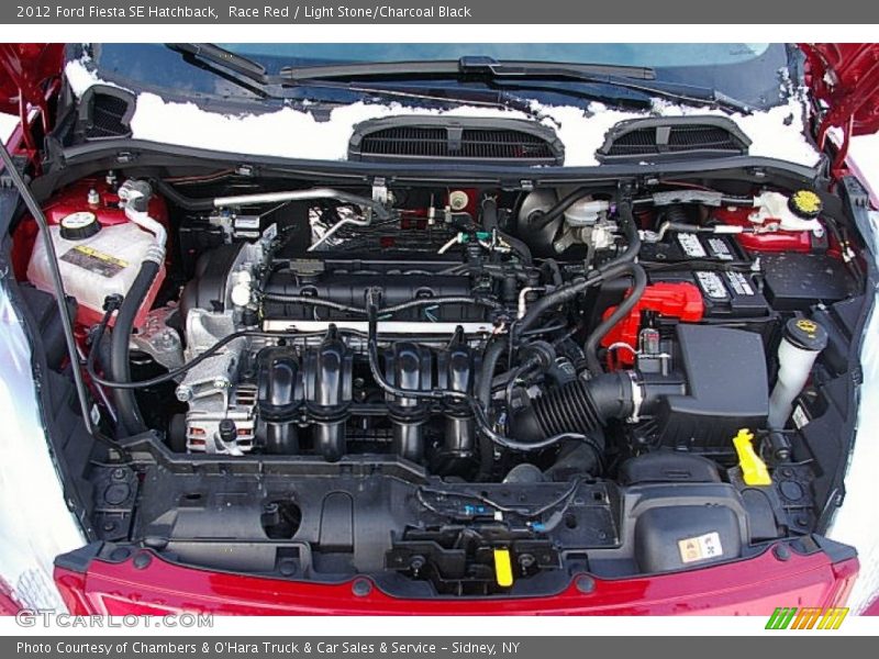 Race Red / Light Stone/Charcoal Black 2012 Ford Fiesta SE Hatchback