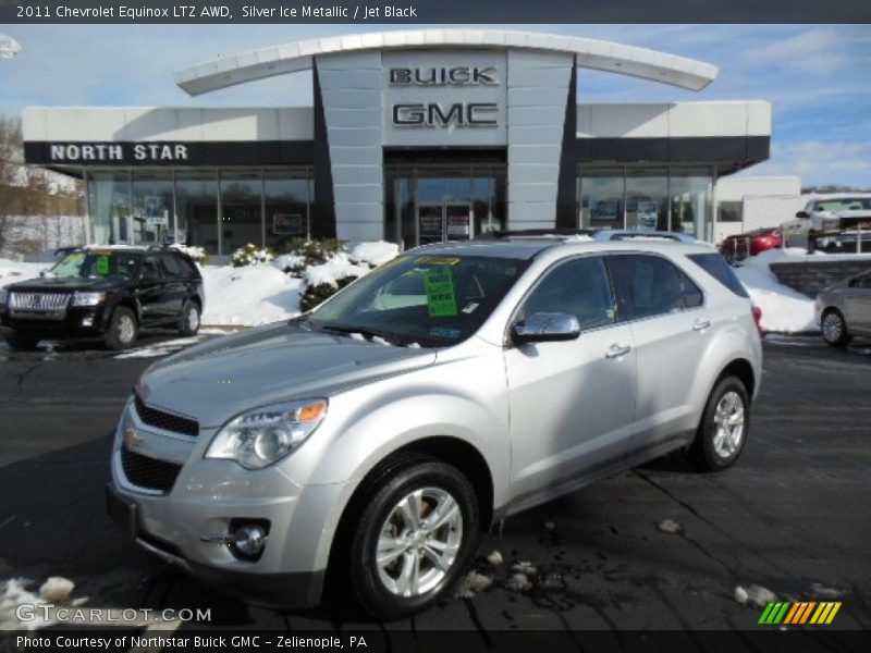Silver Ice Metallic / Jet Black 2011 Chevrolet Equinox LTZ AWD