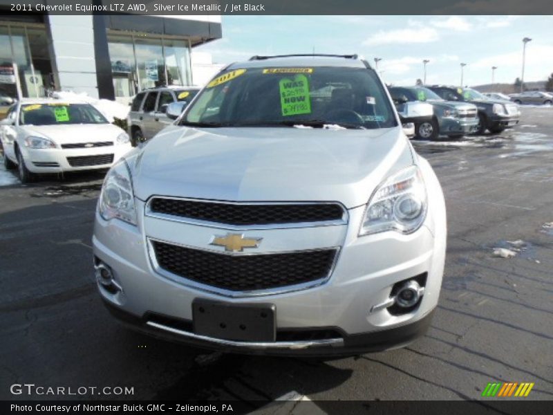Silver Ice Metallic / Jet Black 2011 Chevrolet Equinox LTZ AWD