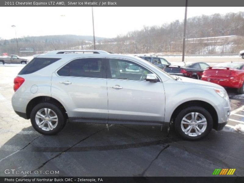 Silver Ice Metallic / Jet Black 2011 Chevrolet Equinox LTZ AWD