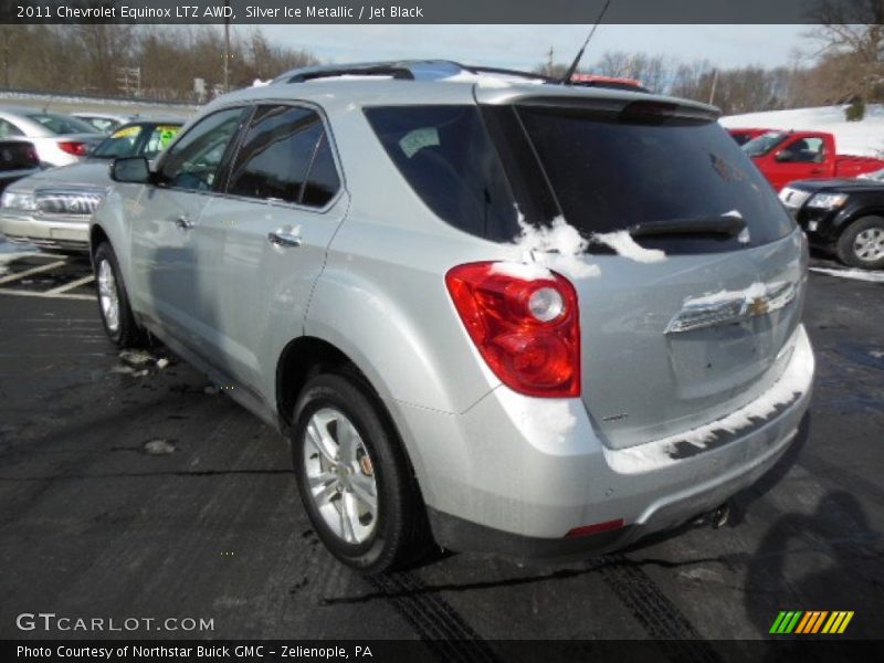 Silver Ice Metallic / Jet Black 2011 Chevrolet Equinox LTZ AWD
