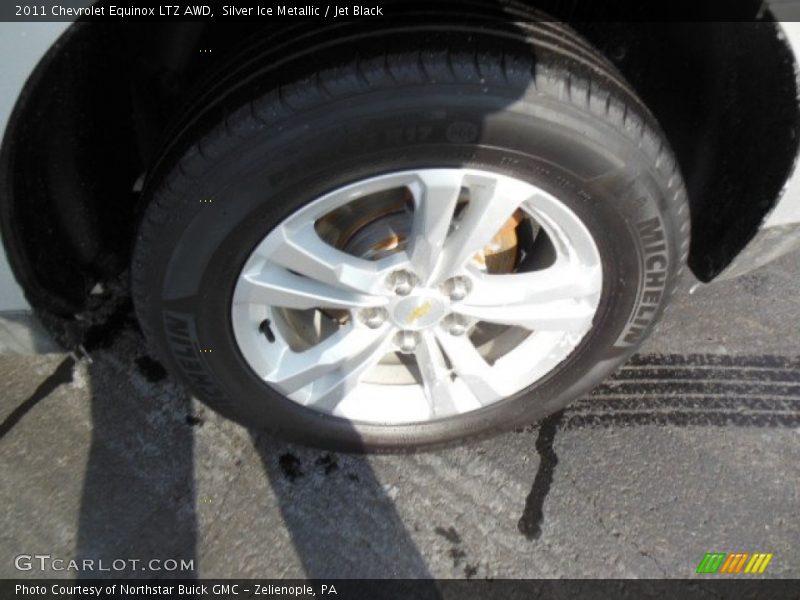 Silver Ice Metallic / Jet Black 2011 Chevrolet Equinox LTZ AWD