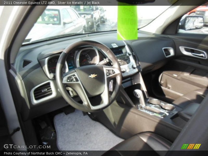 Silver Ice Metallic / Jet Black 2011 Chevrolet Equinox LTZ AWD