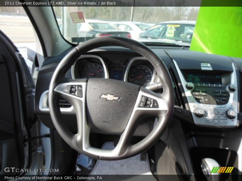 Silver Ice Metallic / Jet Black 2011 Chevrolet Equinox LTZ AWD