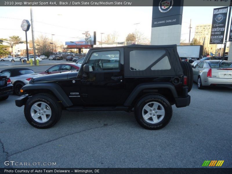 Black / Dark Slate Gray/Medium Slate Gray 2010 Jeep Wrangler Sport 4x4