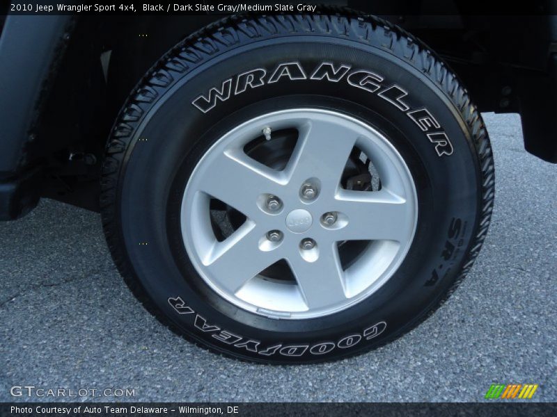 Black / Dark Slate Gray/Medium Slate Gray 2010 Jeep Wrangler Sport 4x4