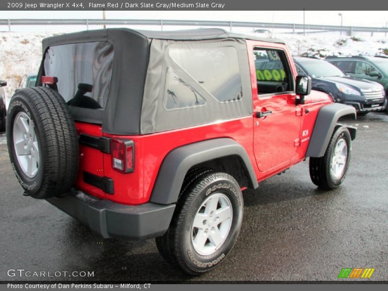 Flame Red / Dark Slate Gray/Medium Slate Gray 2009 Jeep Wrangler X 4x4
