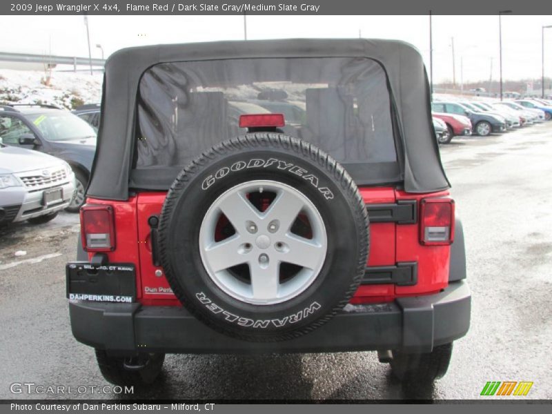 Flame Red / Dark Slate Gray/Medium Slate Gray 2009 Jeep Wrangler X 4x4