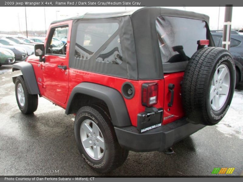 Flame Red / Dark Slate Gray/Medium Slate Gray 2009 Jeep Wrangler X 4x4