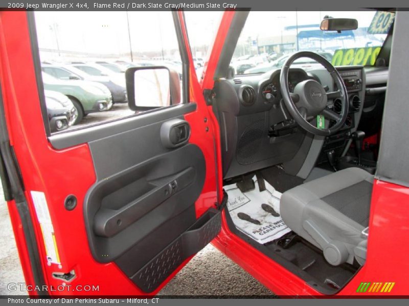 Flame Red / Dark Slate Gray/Medium Slate Gray 2009 Jeep Wrangler X 4x4