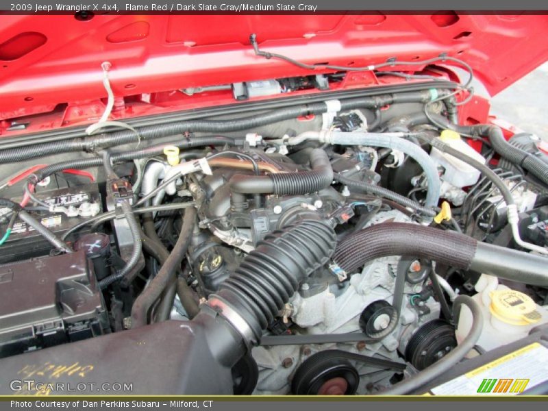 Flame Red / Dark Slate Gray/Medium Slate Gray 2009 Jeep Wrangler X 4x4