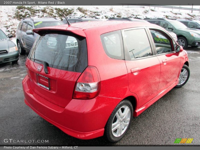 Milano Red / Black 2007 Honda Fit Sport