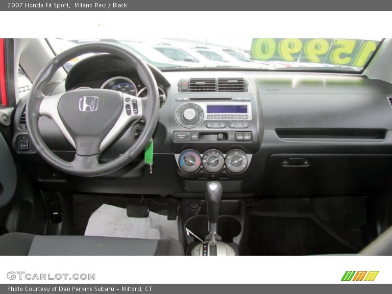 Milano Red / Black 2007 Honda Fit Sport
