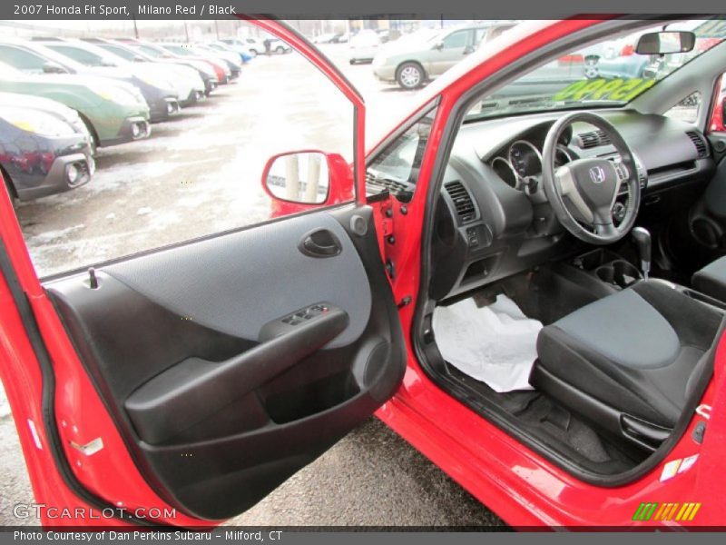 Milano Red / Black 2007 Honda Fit Sport