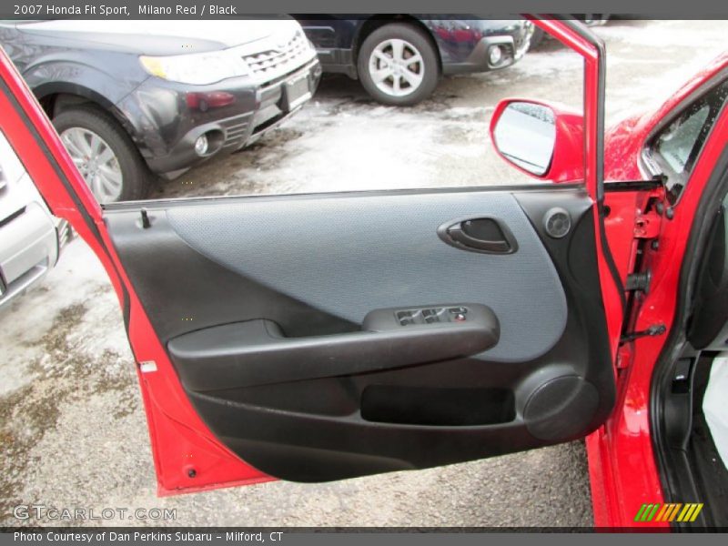 Milano Red / Black 2007 Honda Fit Sport