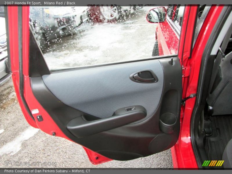 Milano Red / Black 2007 Honda Fit Sport