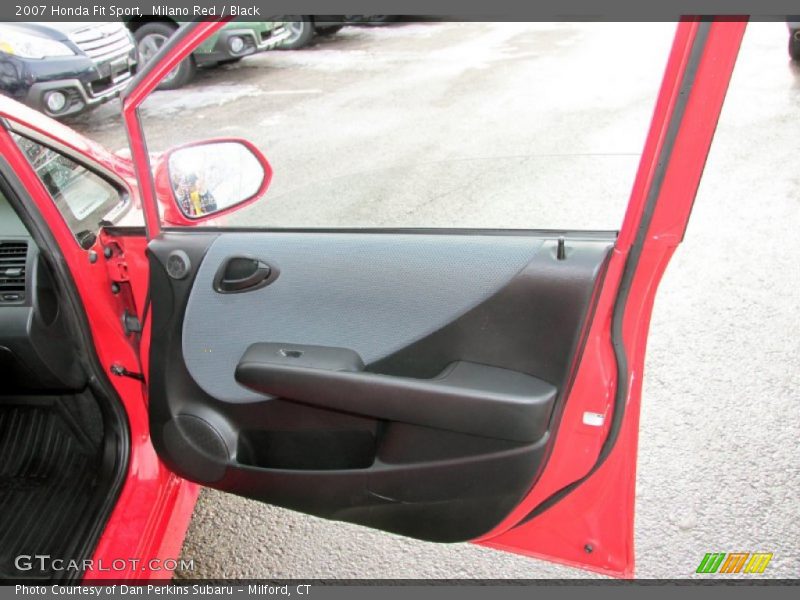 Milano Red / Black 2007 Honda Fit Sport