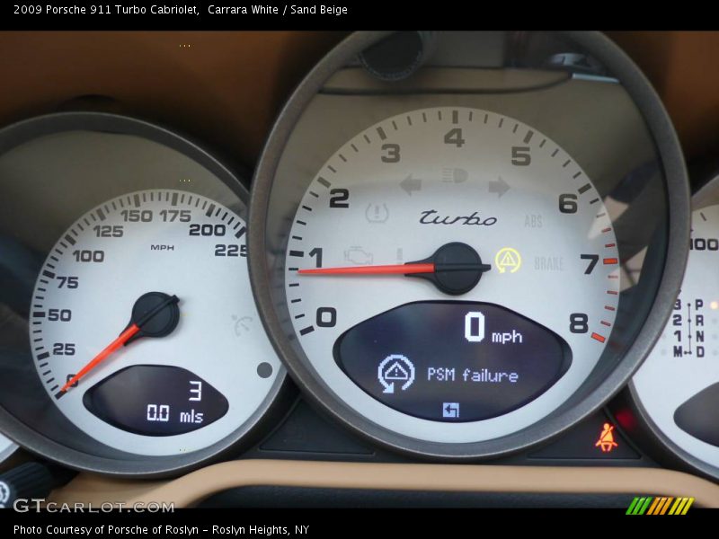 Carrara White / Sand Beige 2009 Porsche 911 Turbo Cabriolet