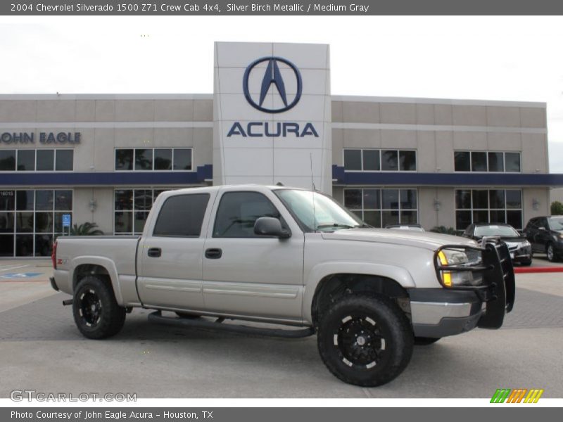 Silver Birch Metallic / Medium Gray 2004 Chevrolet Silverado 1500 Z71 Crew Cab 4x4