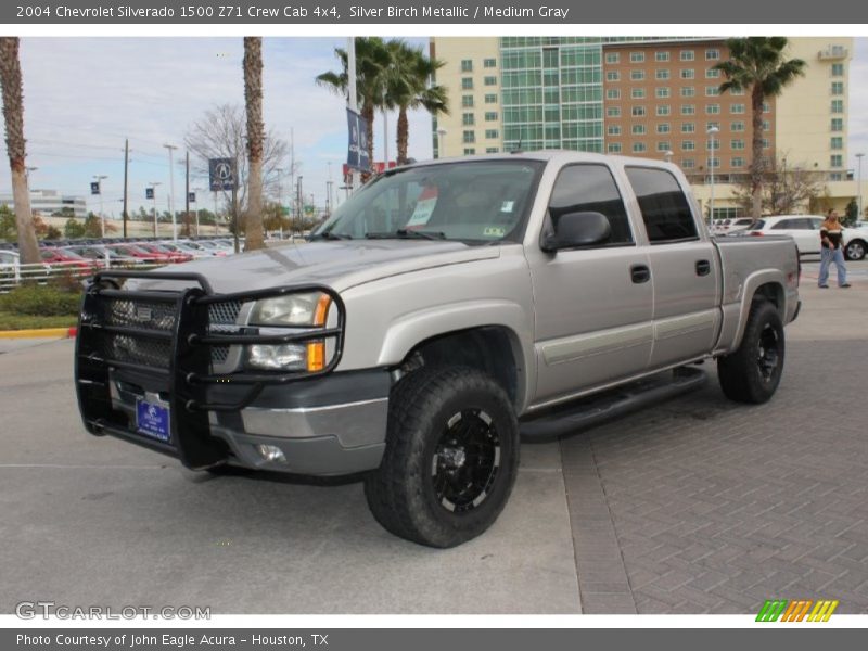 Silver Birch Metallic / Medium Gray 2004 Chevrolet Silverado 1500 Z71 Crew Cab 4x4