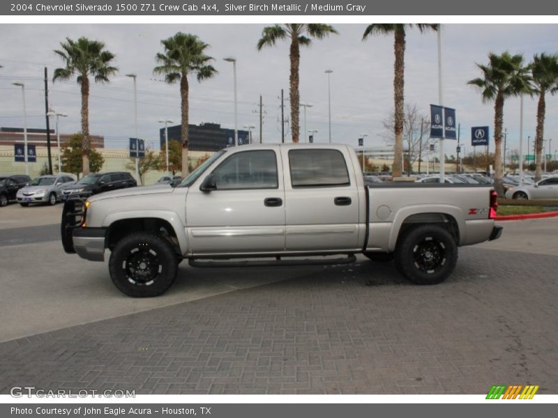 Silver Birch Metallic / Medium Gray 2004 Chevrolet Silverado 1500 Z71 Crew Cab 4x4