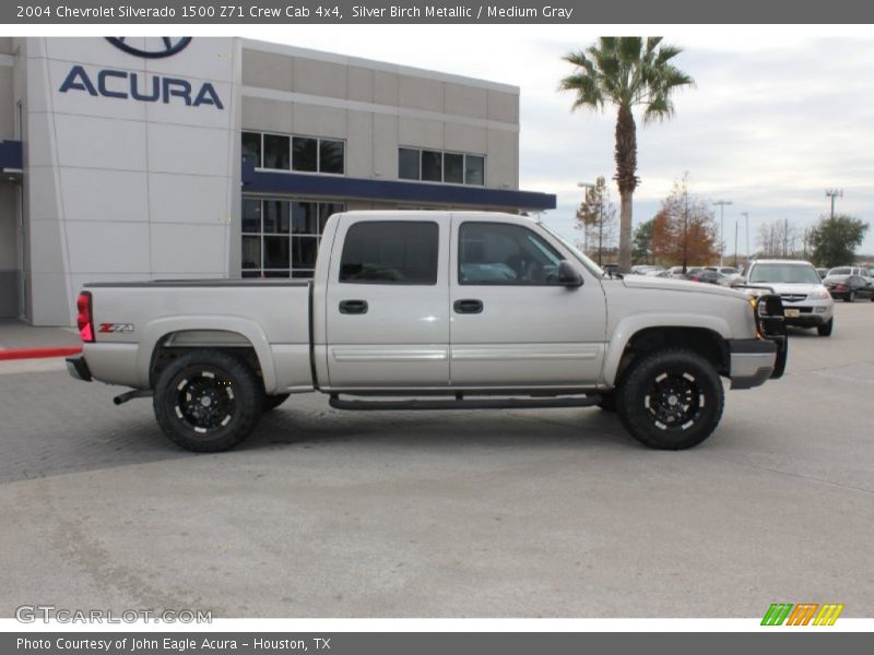 Silver Birch Metallic / Medium Gray 2004 Chevrolet Silverado 1500 Z71 Crew Cab 4x4