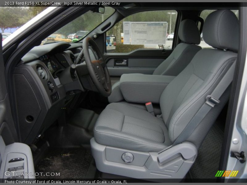 Front Seat of 2013 F150 XL SuperCrew