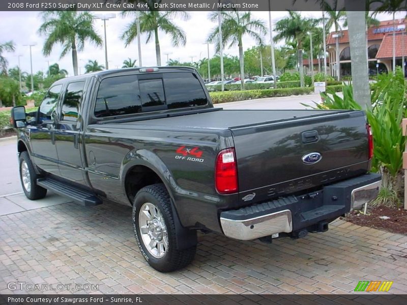 Dark Stone Metallic / Medium Stone 2008 Ford F250 Super Duty XLT Crew Cab 4x4