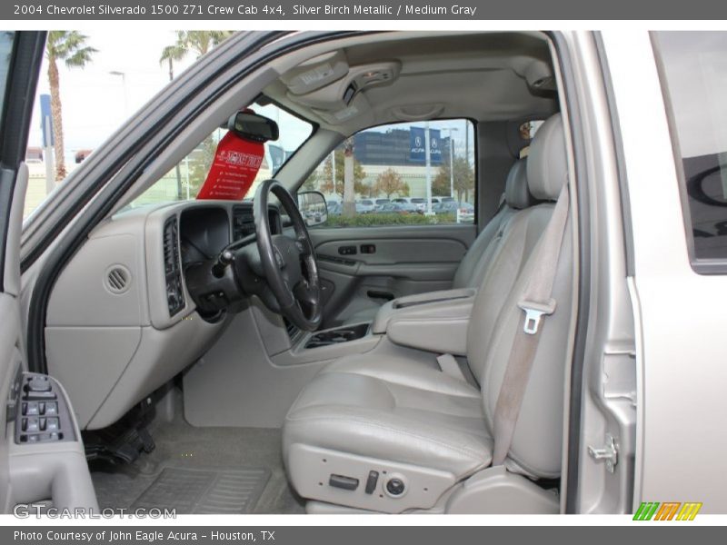 Silver Birch Metallic / Medium Gray 2004 Chevrolet Silverado 1500 Z71 Crew Cab 4x4