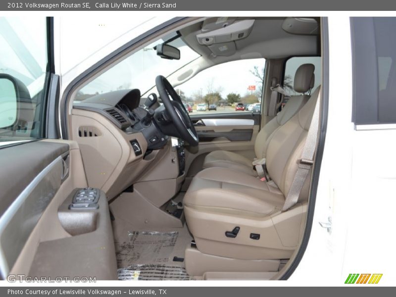 Calla Lily White / Sierra Sand 2012 Volkswagen Routan SE