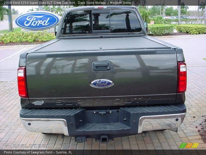 Dark Stone Metallic / Medium Stone 2008 Ford F250 Super Duty XLT Crew Cab 4x4