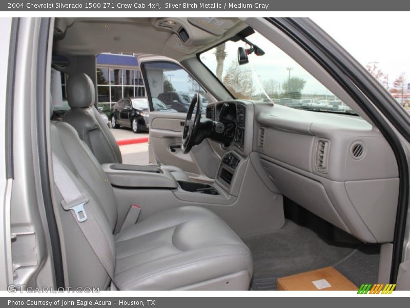Silver Birch Metallic / Medium Gray 2004 Chevrolet Silverado 1500 Z71 Crew Cab 4x4