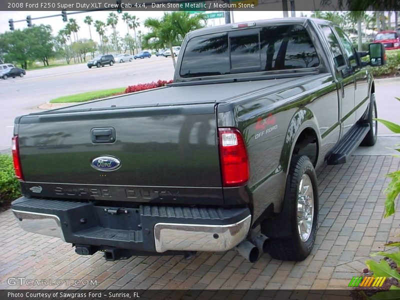 Dark Stone Metallic / Medium Stone 2008 Ford F250 Super Duty XLT Crew Cab 4x4