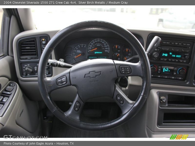 Silver Birch Metallic / Medium Gray 2004 Chevrolet Silverado 1500 Z71 Crew Cab 4x4