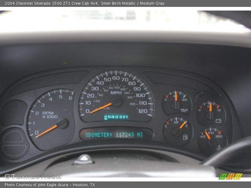 Silver Birch Metallic / Medium Gray 2004 Chevrolet Silverado 1500 Z71 Crew Cab 4x4