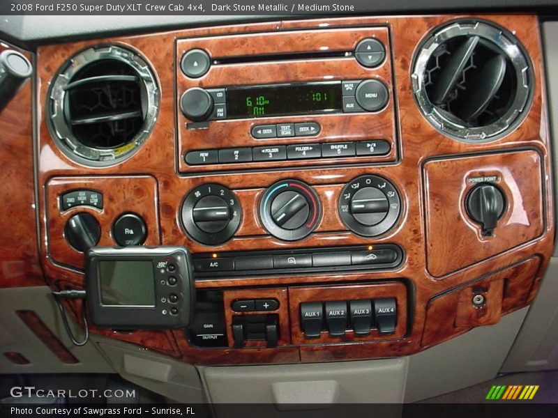 Dark Stone Metallic / Medium Stone 2008 Ford F250 Super Duty XLT Crew Cab 4x4