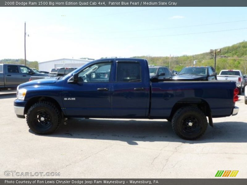 Patriot Blue Pearl / Medium Slate Gray 2008 Dodge Ram 1500 Big Horn Edition Quad Cab 4x4