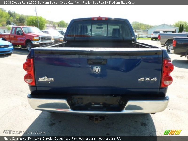 Patriot Blue Pearl / Medium Slate Gray 2008 Dodge Ram 1500 Big Horn Edition Quad Cab 4x4