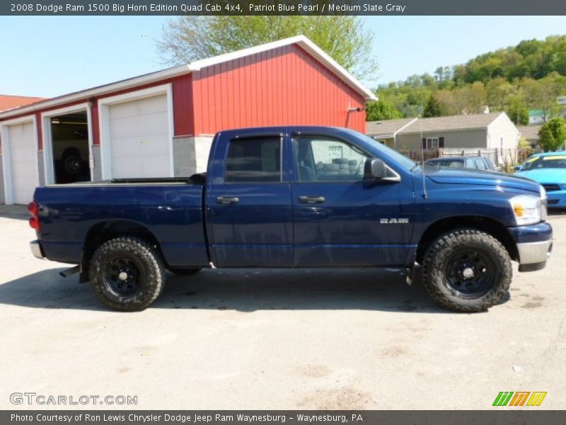 Patriot Blue Pearl / Medium Slate Gray 2008 Dodge Ram 1500 Big Horn Edition Quad Cab 4x4