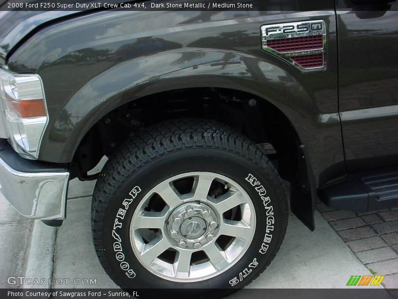 Dark Stone Metallic / Medium Stone 2008 Ford F250 Super Duty XLT Crew Cab 4x4