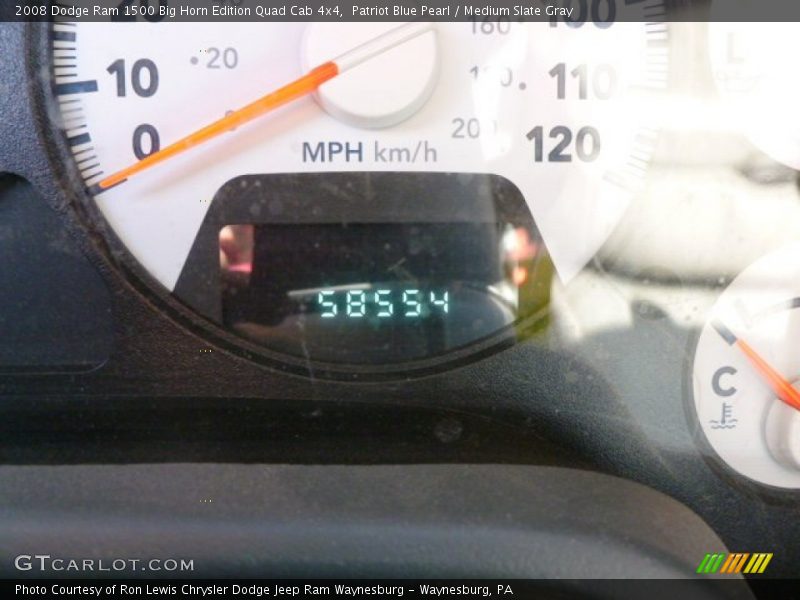 Patriot Blue Pearl / Medium Slate Gray 2008 Dodge Ram 1500 Big Horn Edition Quad Cab 4x4