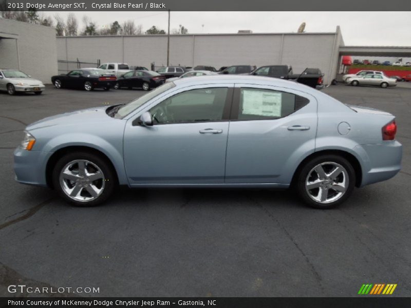 Crystal Blue Pearl / Black 2013 Dodge Avenger SXT