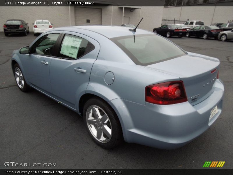 Crystal Blue Pearl / Black 2013 Dodge Avenger SXT