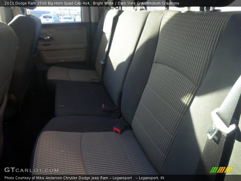 Bright White / Dark Slate Gray/Medium Graystone 2011 Dodge Ram 1500 Big Horn Quad Cab 4x4