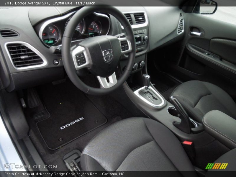 Crystal Blue Pearl / Black 2013 Dodge Avenger SXT