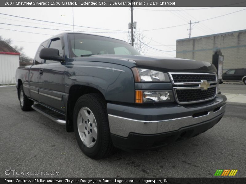 Blue Granite Metallic / Dark Charcoal 2007 Chevrolet Silverado 1500 Classic LT Extended Cab